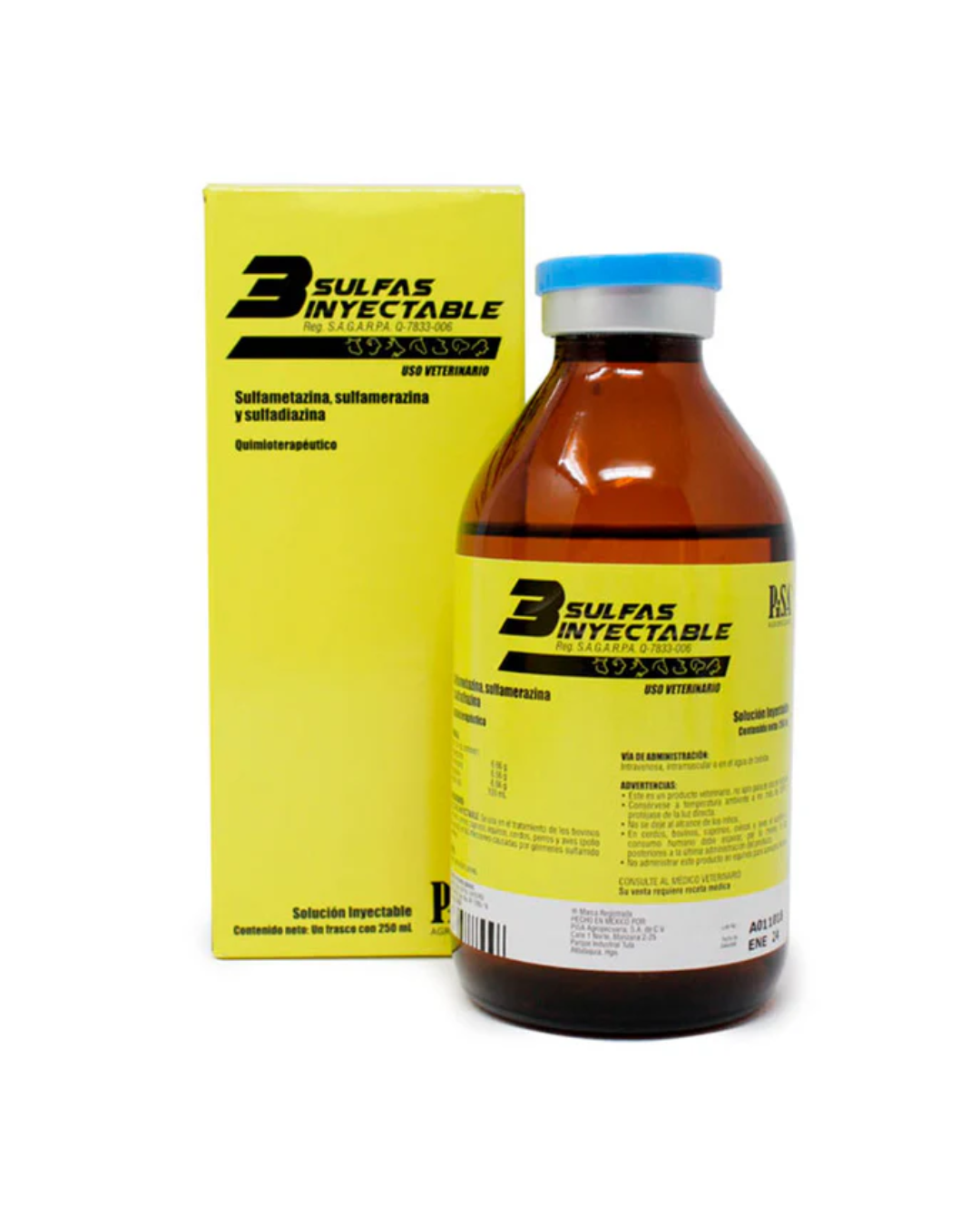 TRES SULFAS INYECTABLE 100ML