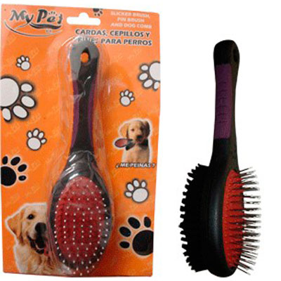 cepillo doble para perros