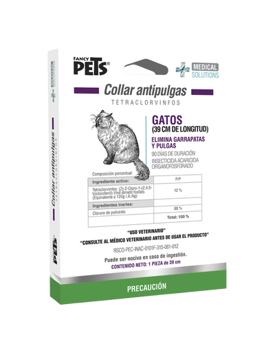 Collar Antipulgas Económico para Gato 39cm