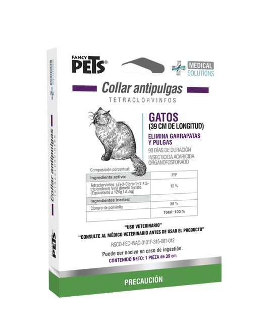 Collar Antipulgas Económico para Gato 39cm