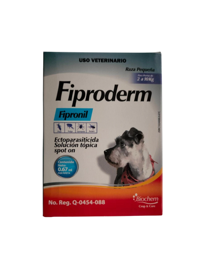Fiproderm Pipeta Pulgas y Garrapatas Perros y gatos