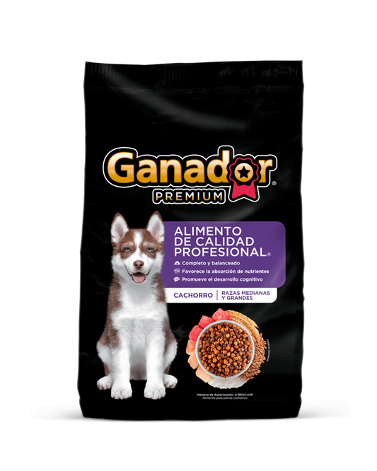 Ganador Premium Cachorro Raza Mediana y Grande