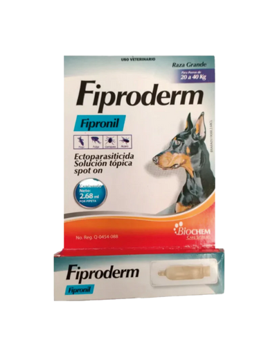 Fiproderm Pipeta Pulgas y Garrapatas Perros y gatos