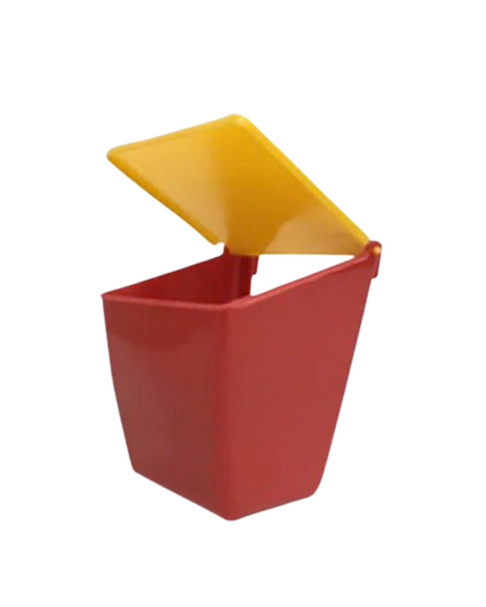 Comedero Rojo Con Tapa 500ml