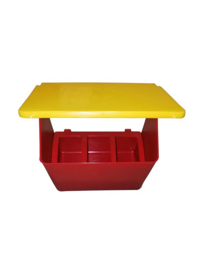 Comedero Rojo Con Tapa 750ml