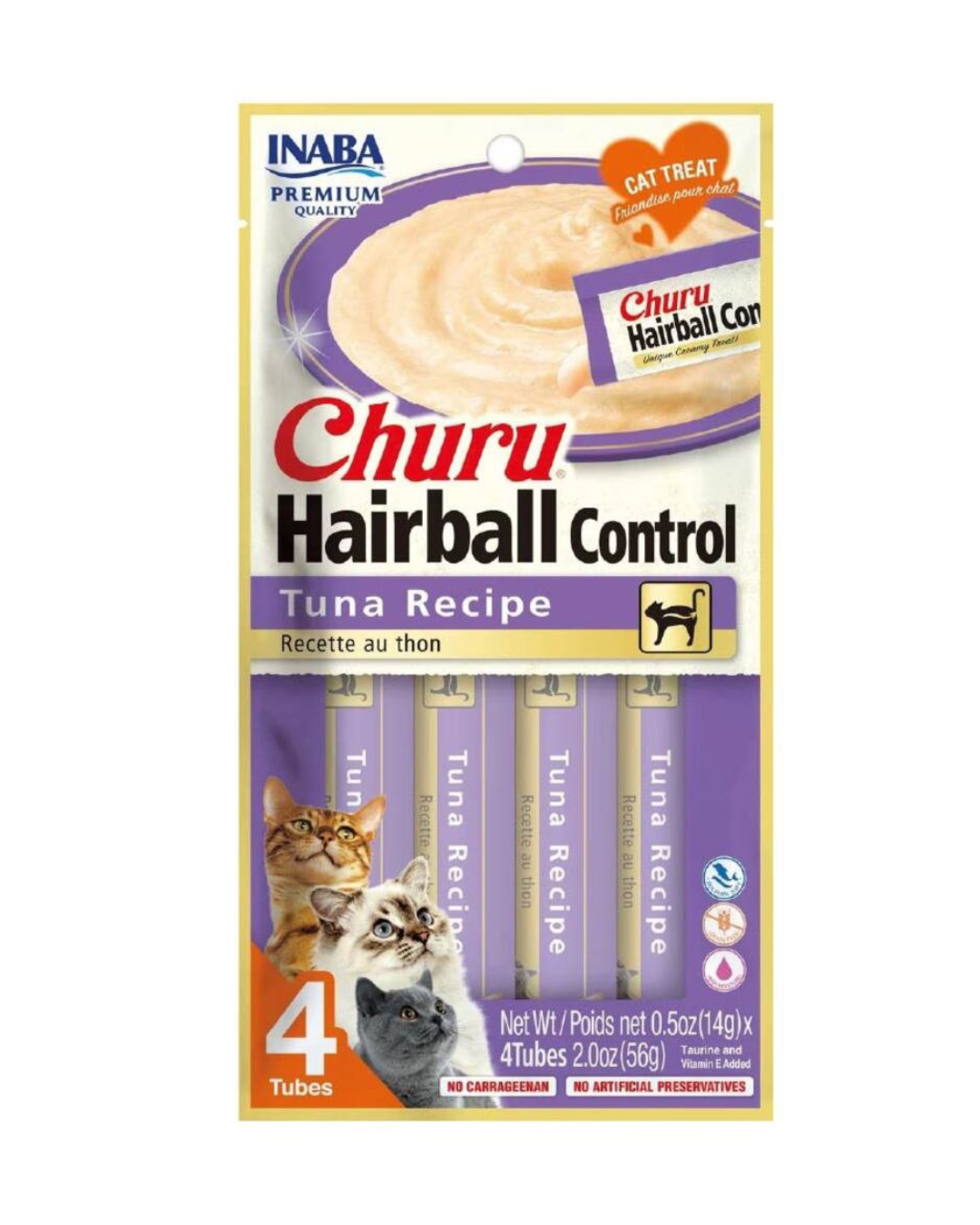 Churu Hairball Control con Atun 4Pzas