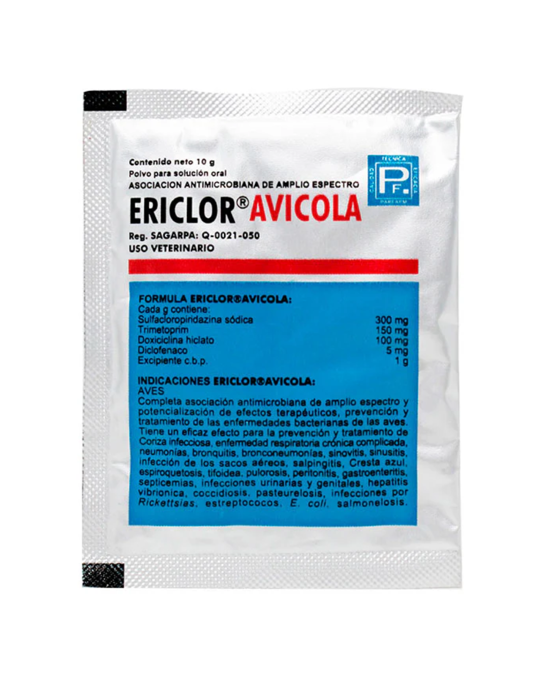 Ericlor Avicola 10gr – Forrajera La Nacional